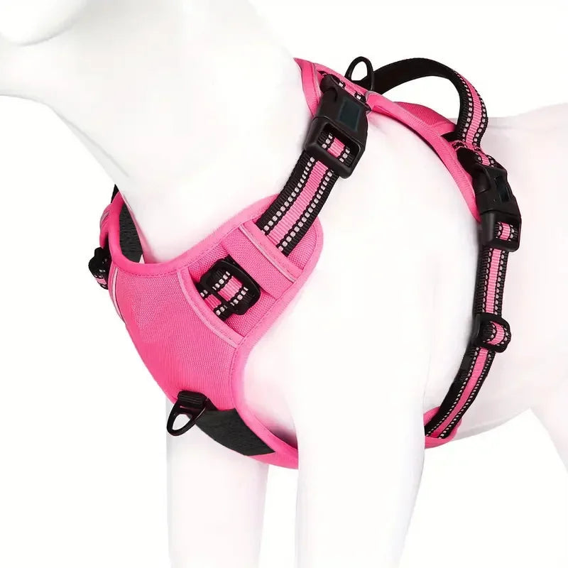 Easy Walking Reflective No-Pull Dog Harness With Handle For Training