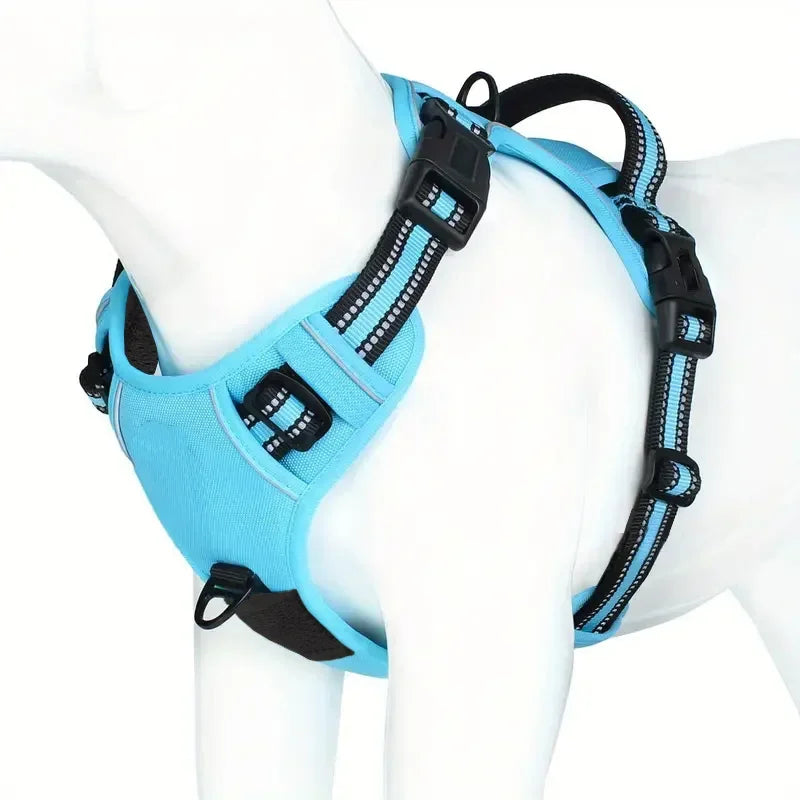 Easy Walking Reflective No-Pull Dog Harness With Handle For Training