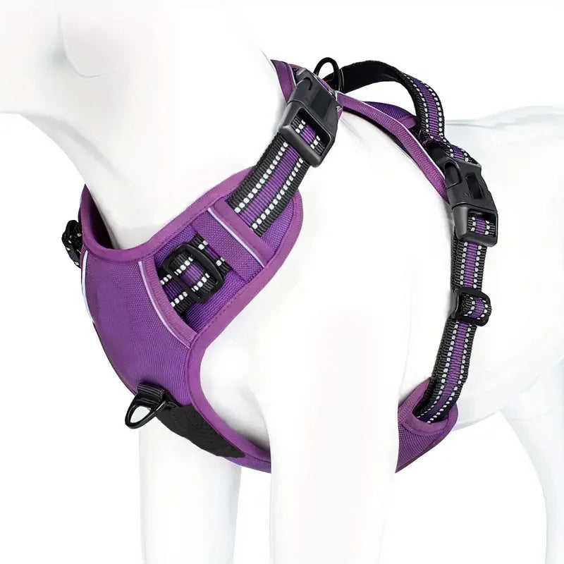 Easy Walking Reflective No-Pull Dog Harness With Handle For Training